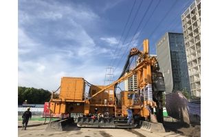 南京軌交七號線中勝路站，雨潤路站TRD工法